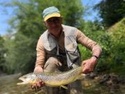 Dick and Co, tropha Brown trout, Slovenia July